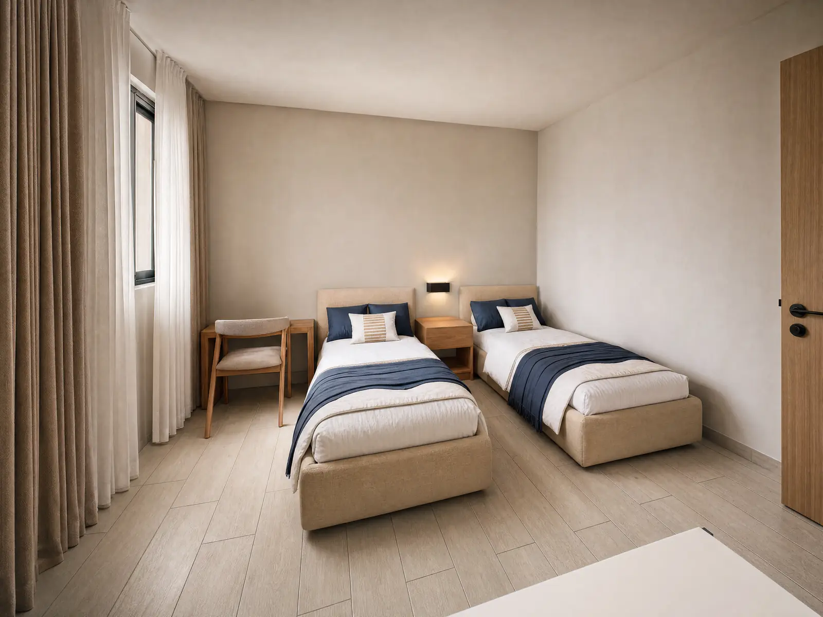 Segunda habitación con dos camas individuales